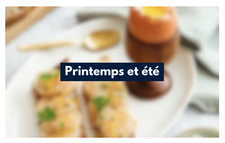 Recettes printemps et été